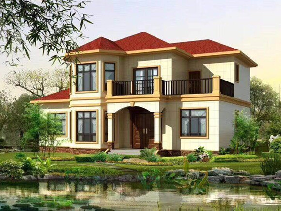 2层160平米轻钢别墅户型