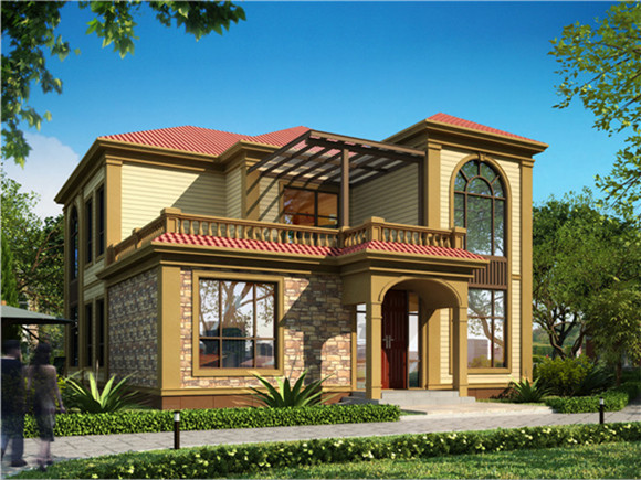 2层170平米轻钢别墅户型