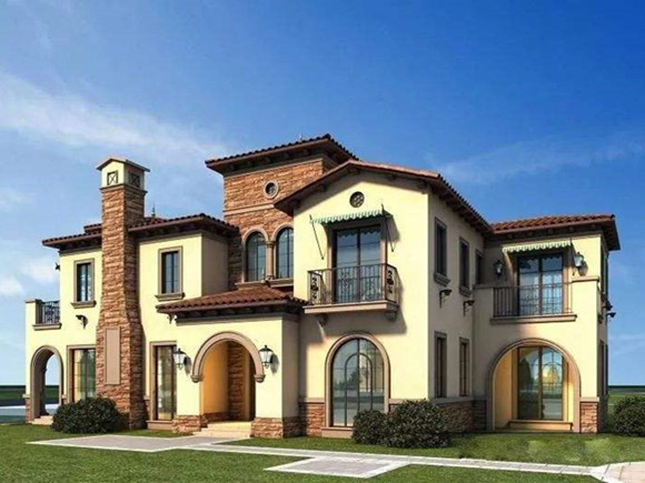 2层130平米轻钢别墅户型